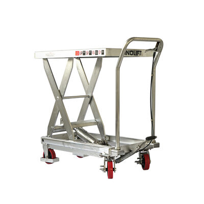 TF15S 304 Stainless Steel Scissor Lift Table | Manual Hydraulic Cart