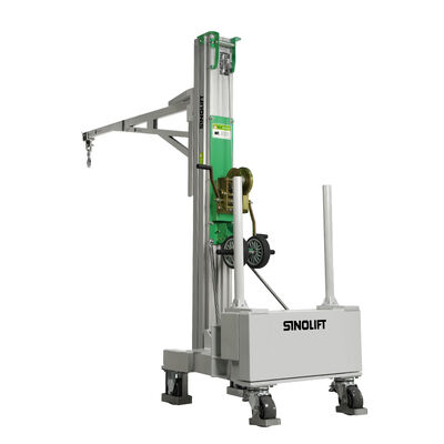 BS01 Кран с ручной лебедкой со сбалансированным противовесом, 150 кг, мобильный напольный кран с противовесом и поворотным крюком, для строительства складских мастерских